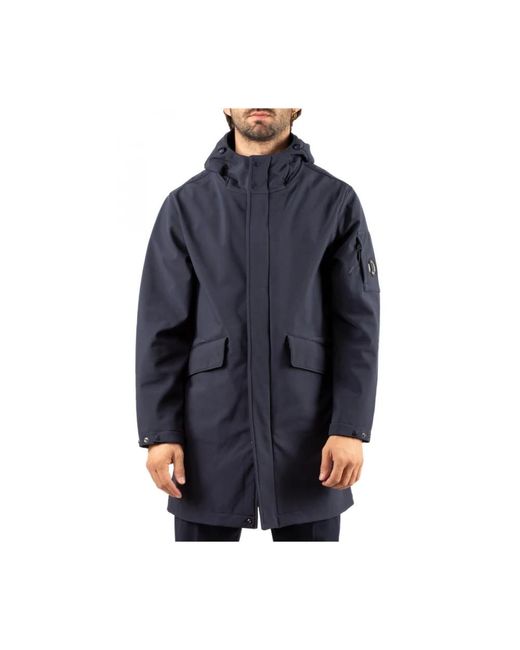 C P Company Blue Rain Jackets for men
