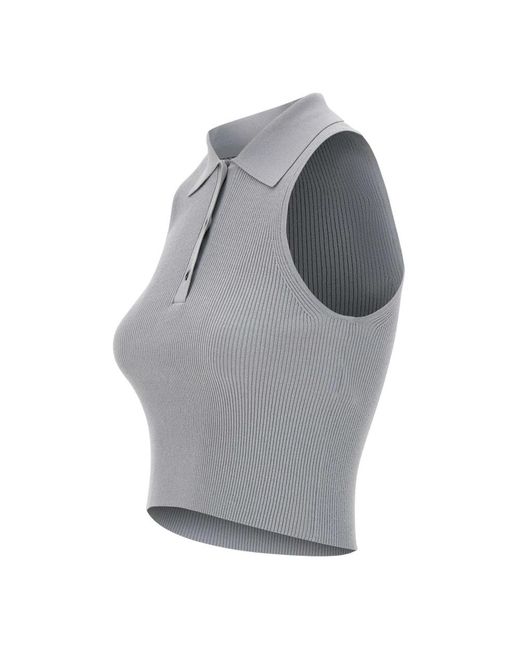 a. roege hove Gray Sleeveless Tops