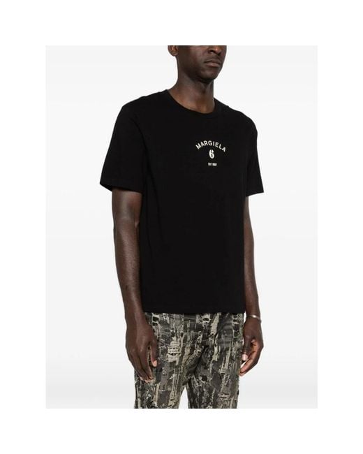 MM6 by Maison Margiela Black T-Shirts for men