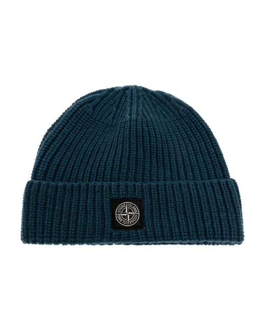 Beanies di Stone Island in Blue da Uomo
