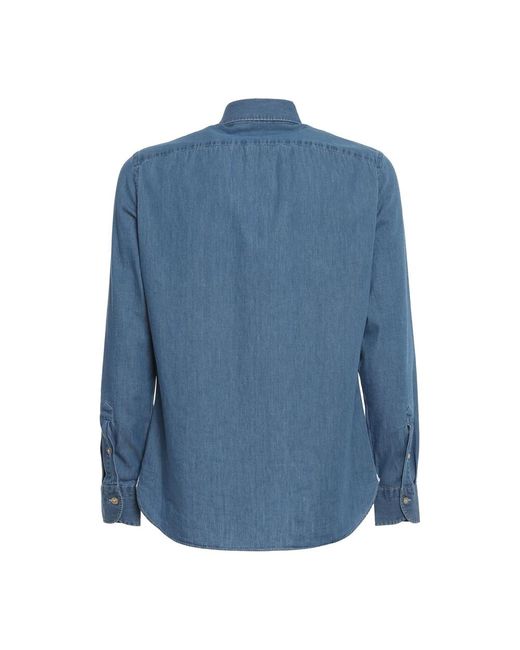 Borriello Blue Denim Shirts for men