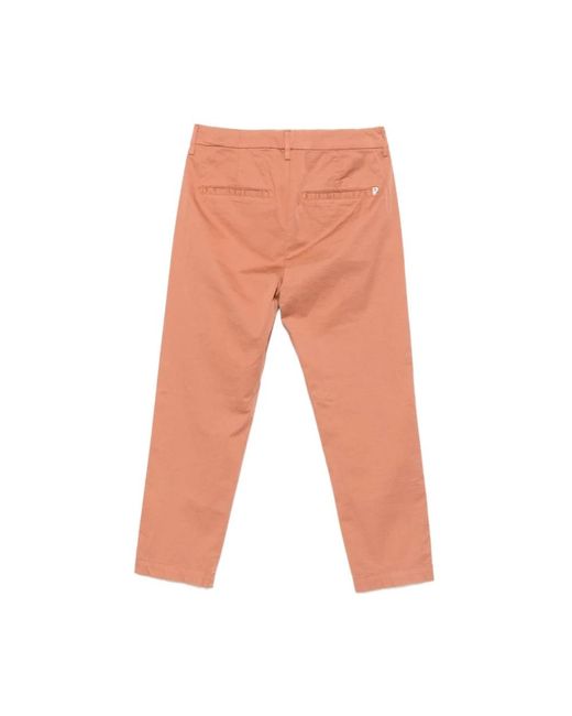 Dondup 518 Pantalone Cipolla Tasche A Filo in het Orange