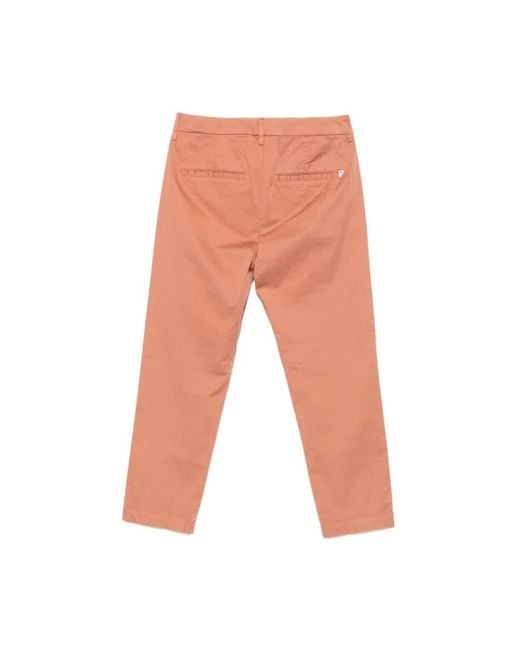Dondup Orange Cropped Trousers