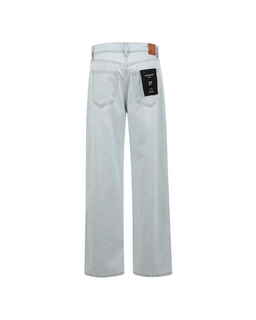 Anine Bing Gray Straight Fit Jeans