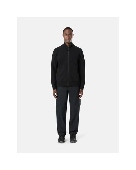 Cardigans Stone Island de hombre de color Black