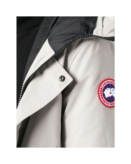 Canada Goose Logo patch steppdaunenjacke in White für Herren