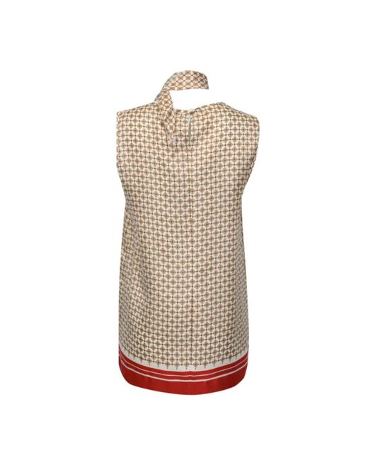 Max Mara Overhemden ,Veelkleurig ,Scatola Top in het Natural