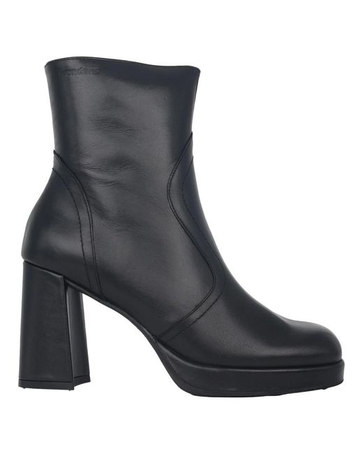 Wonders Heeled Boots in het Black