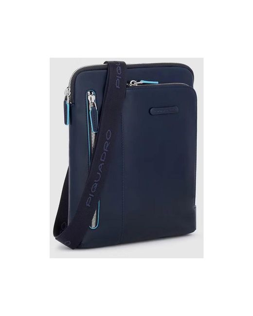 Piquadro Blue Cross Body Messenger for men