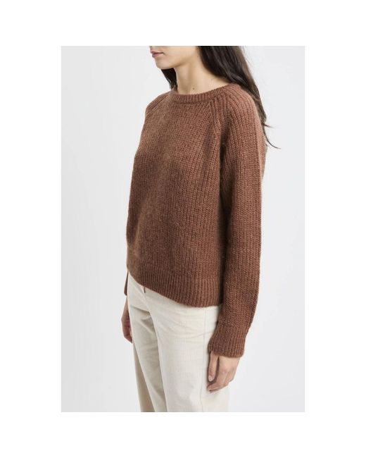 Pinko Brown Pullover Mit U-Boot-Ausschnitt