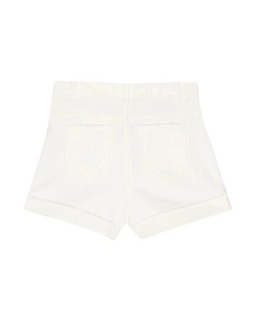 Twin Set White Short Shorts