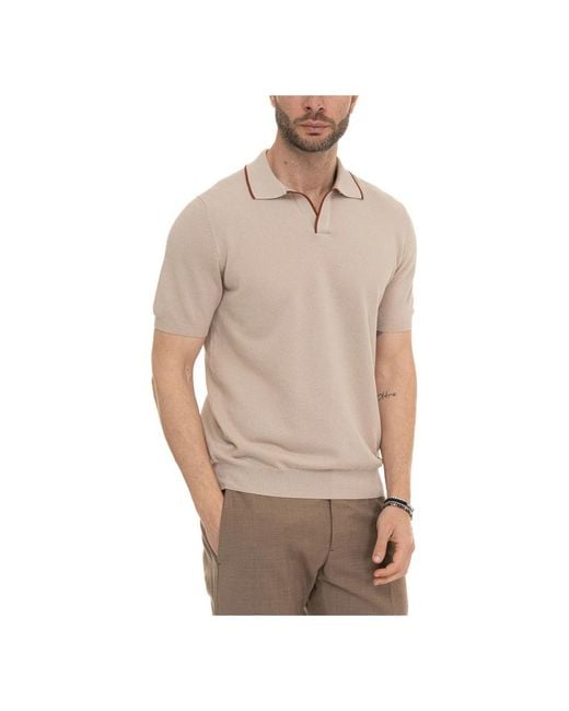 Gran Sasso Natural Polo Shirts for men