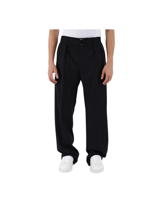 Straight Trousers Tagliatore pour homme en coloris Black