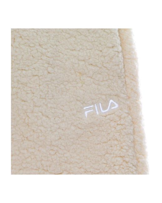 Fila Broeken ,Leer Pluizige Teddybeer Trainingsbroek in het Natural voor heren