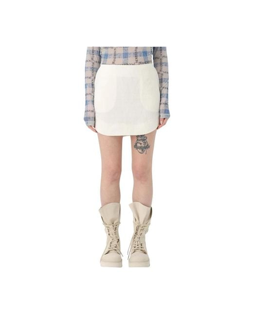 JW Anderson Women's White Short Skirts