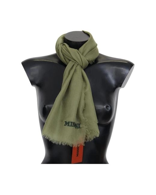Missoni Green Winter Scarves for men