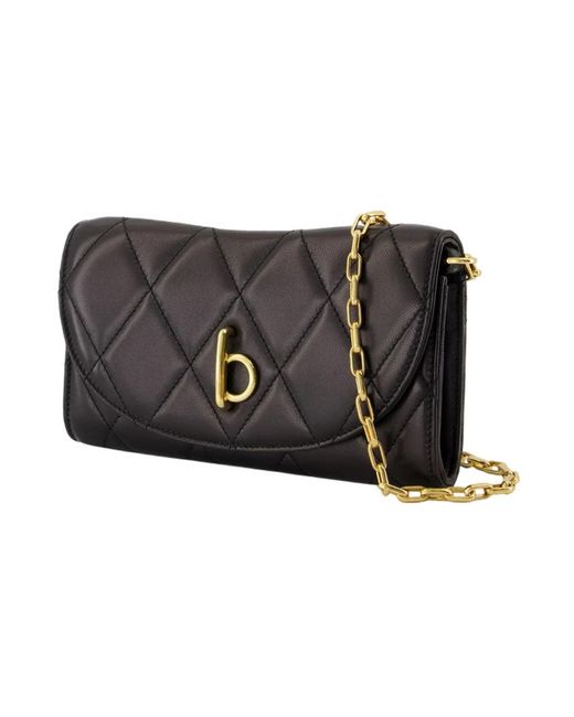 Burberry Zwarte Rocking Horse Portemonnee Op Ketting in het Black