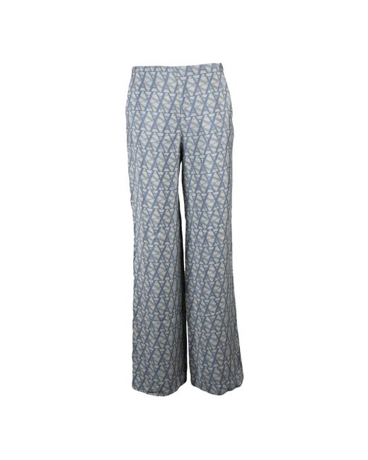 ALESSIA SANTI Gray Wide Trousers