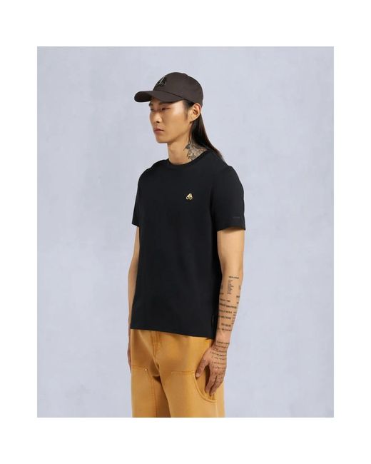 T-Shirts di Moose Knuckles in Black da Uomo