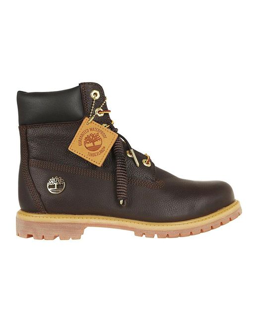 Timberland Brown Lace-Up Boots