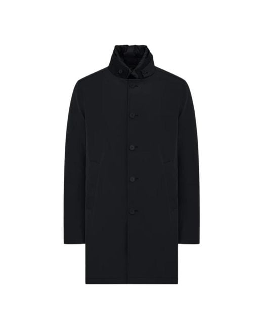 DUNO Black Single-Breasted Coats for men