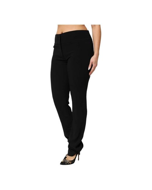 Exte Black Straight Trousers