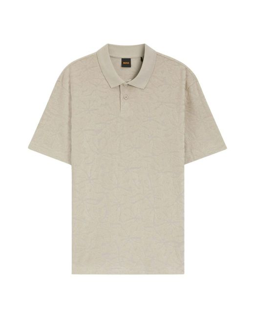 Boss Polo in het Natural voor heren