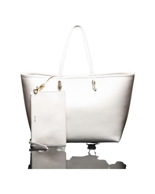 Roberto Cavalli White Handbags