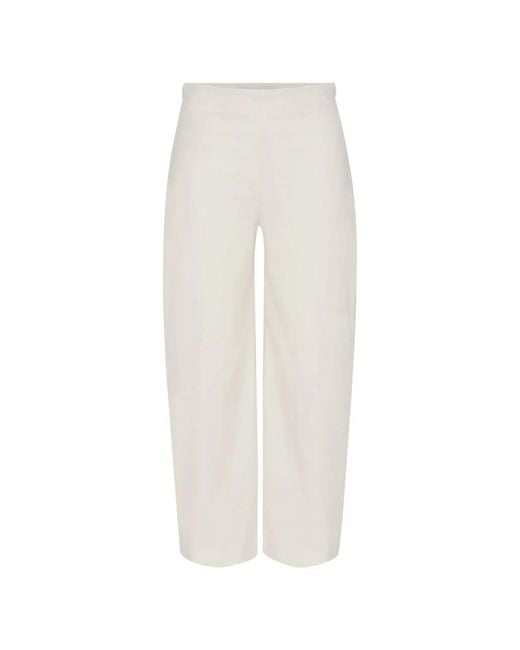 Drykorn White Straight Trousers