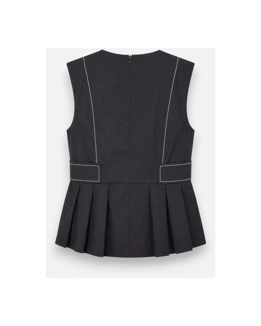 Ganni Black Blouses