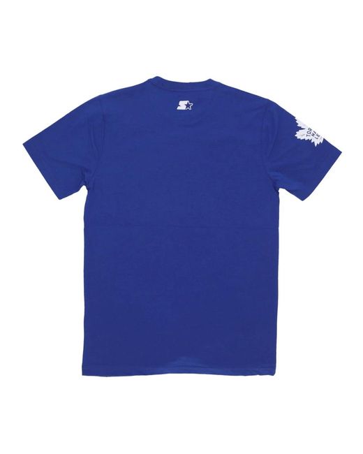 Starter Tops ,Blauw ,Katoen Hookey Team Celebration T-Shirt in het Blue voor heren