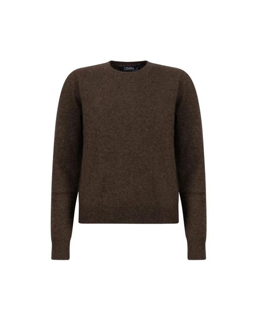 Max Mara Brown Round-Neck Knitwear