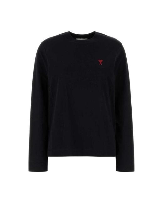AMI Black Long Sleeve Tops