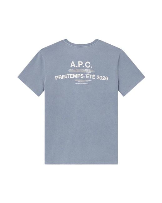 T-Shirts A.P.C. de hombre de color Blue