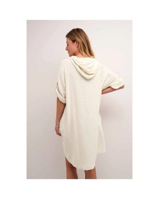 Cream Natural Midi Dresses