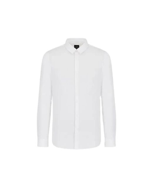 ARMANI EXCHANGE White Formal Shirts for men