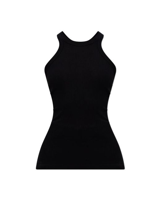 Sportmax Black Sleeveless Tops