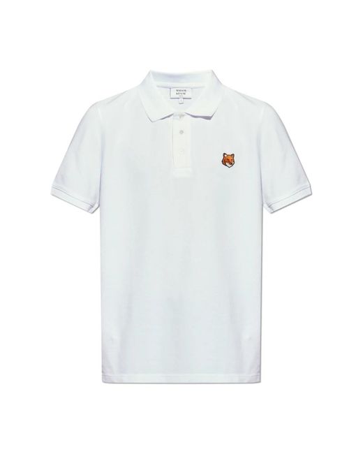 Maison Kitsuné White Polo Shirts for men