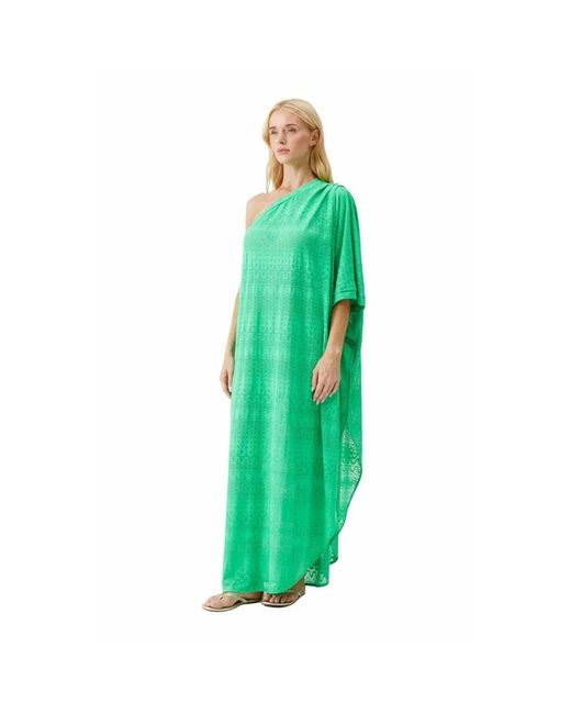 Melissa Odabash Kleedjes ,Groen ,Polyester Savannah Dress in het Green