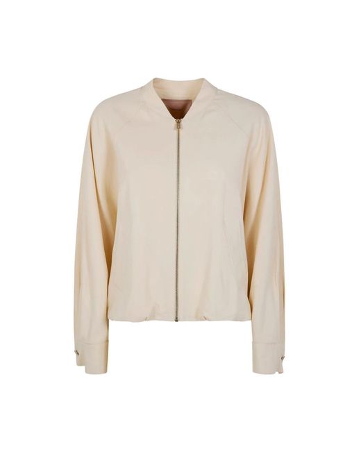 Twinset Natural Bomber Jackets