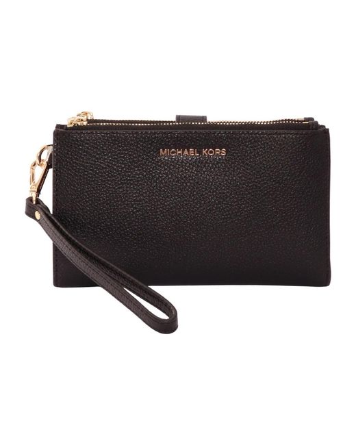 Michael Kors Adele Double-Zip Polsband in het Black