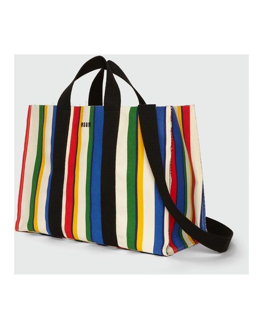 MSGM Red Tote Bags