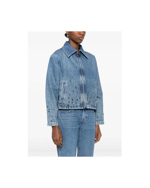7 For All Mankind Blue Denim Jackets
