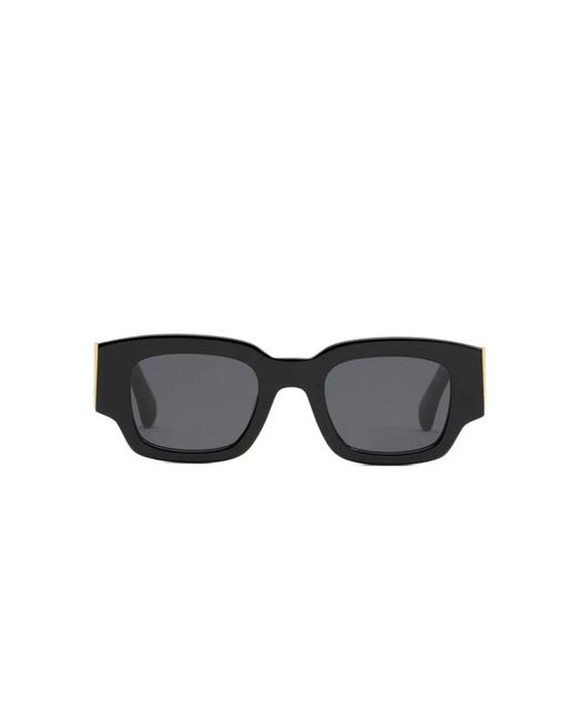 AMI Quadratische sonnenbrille graue gläser gebogene spitzen,sonnenbrille mit eckigem gestell und schildpatt-effekt in Black für Herren