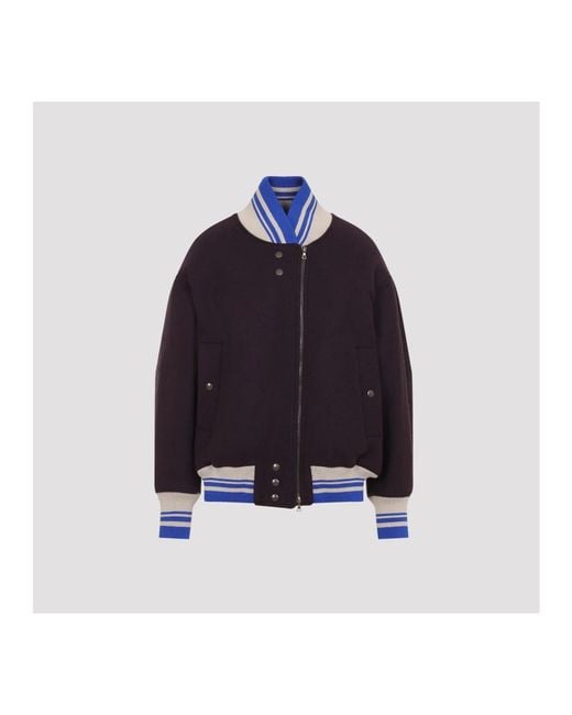 Dries Van Noten Valdi Bomberjack in het Blue