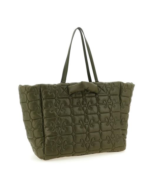 Ganni Green Shopping Bags
