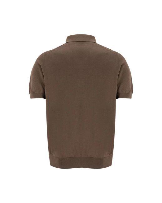 Fedeli Brown Polo Shirts for men