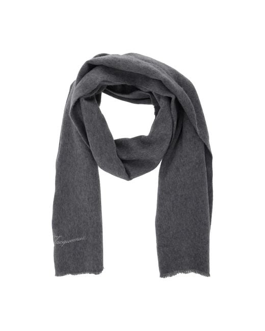 Jacquemus Black Winter Scarves for men