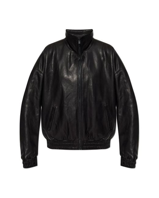Acne Black Leather Jackets