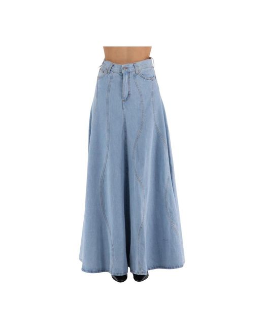 Haikure Blue Maxi Skirts